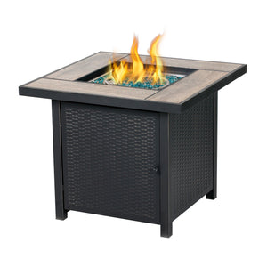 30in Square Gas Fire Pit