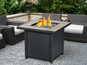 30in Square Gas Fire Pit